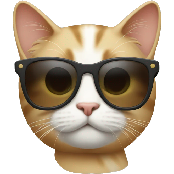 Cat with sunglasses emoji
