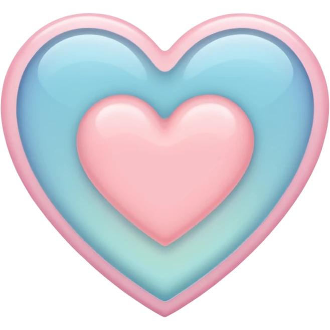 pastel heart with a translucent effect emoji