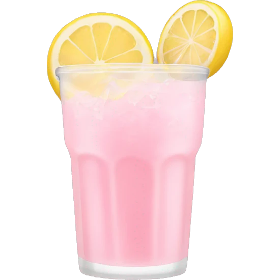 Light pink lemonade emoji