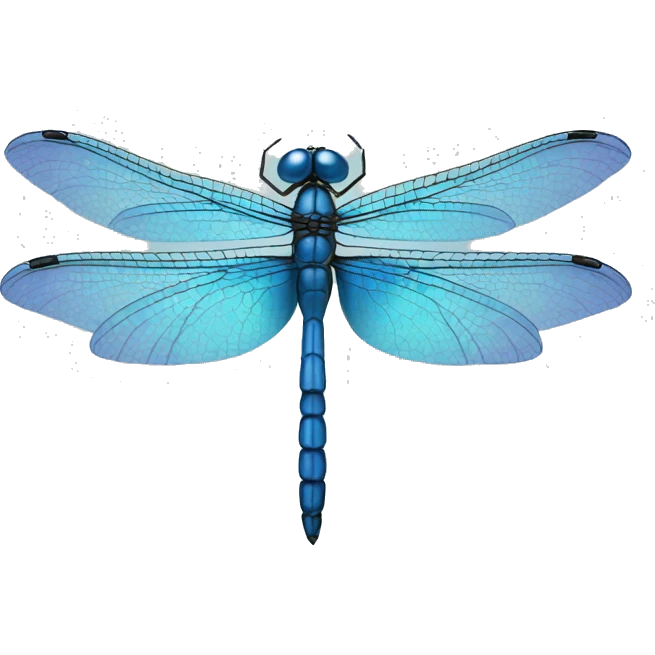 Small blue dragonfly emoji