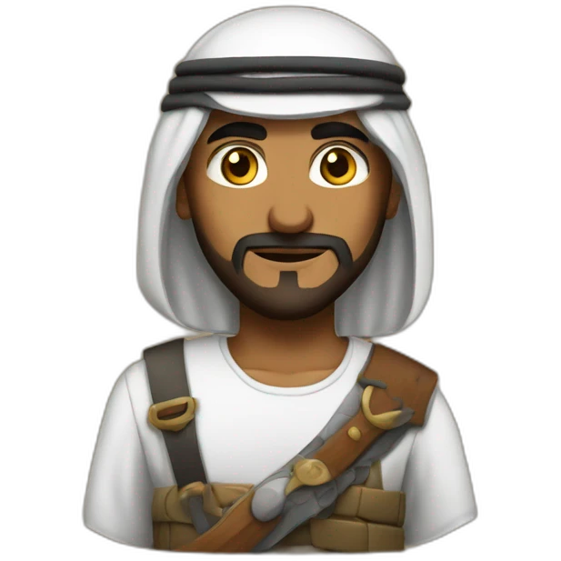 Arab warrior Khalifa emoji