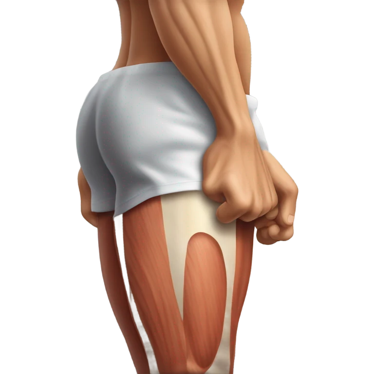 Sad hamstring muscle emoji