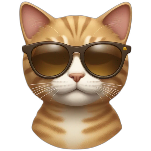 Cat with sunglasses emoji