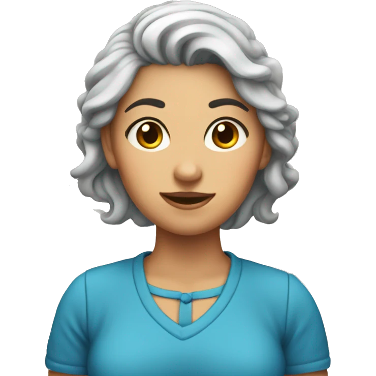 Ladrona azul mujer emoji
