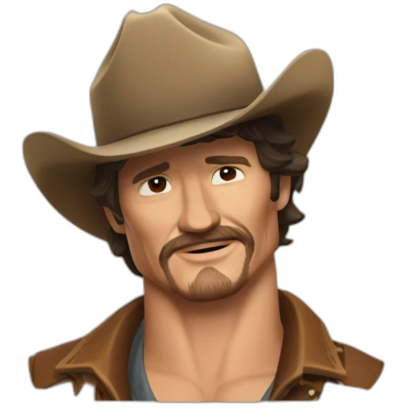 pedro pascal cowboy emoji