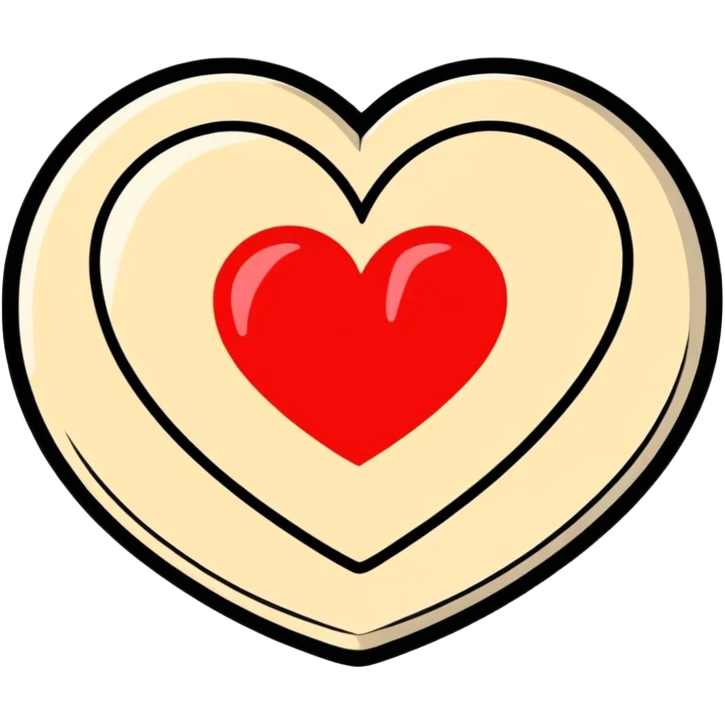 A red heart emoji