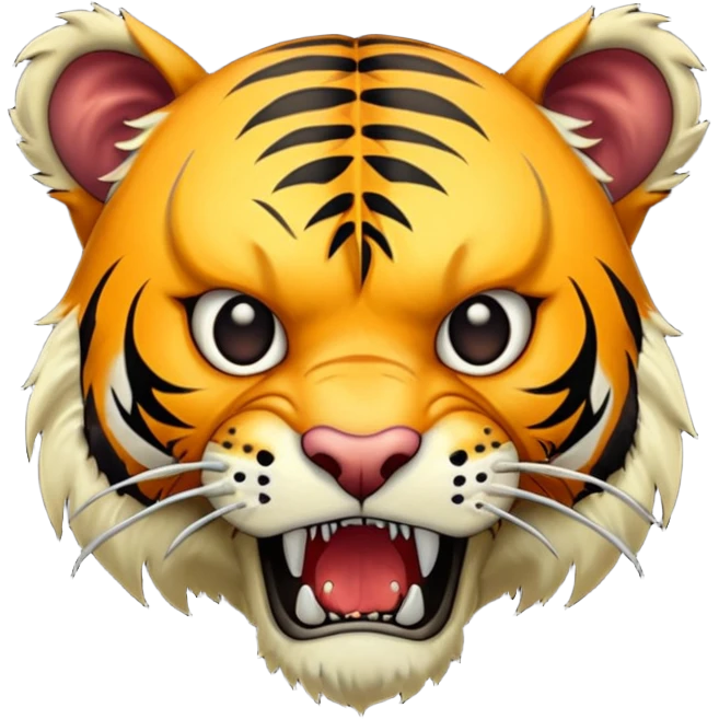 Zombie tiger emoji