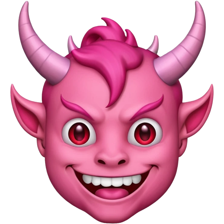 Devil emoji but pink emoji