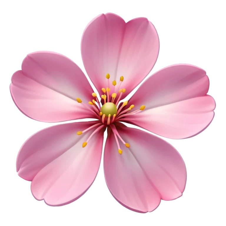 sakura flower with a soft glow emoji