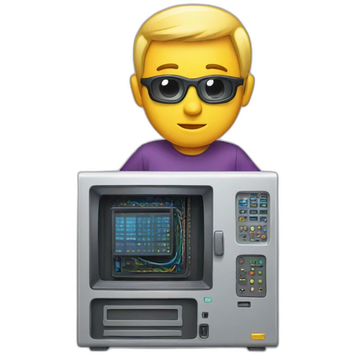 Super computer emoji