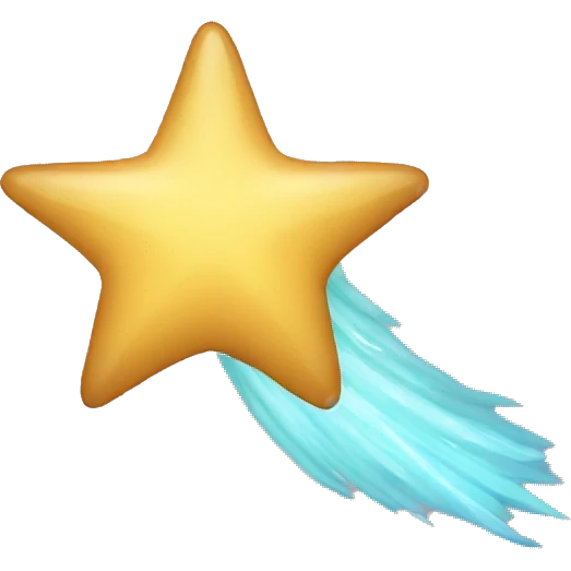 shooting star emoji