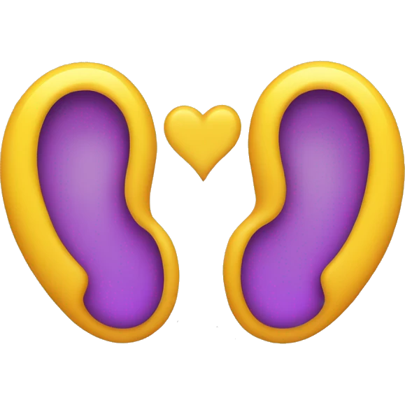 an ear + heart emoji to describe something that sounds good. emoji