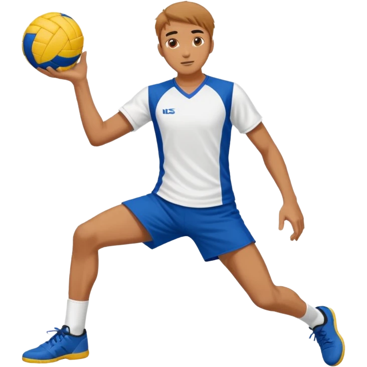 Man playing sepak takraw emoji