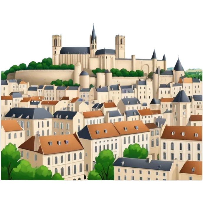 Poitiers cityscape or landmark, France emoji
