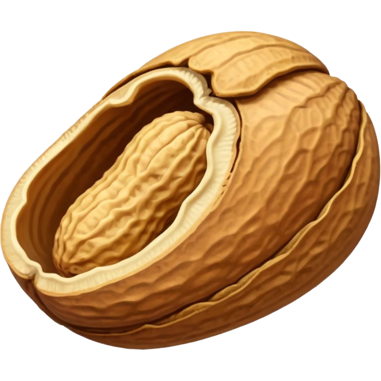 Single Peanut (eight shape) in its Shell emoji