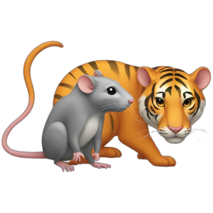 rat with Tiger emoji