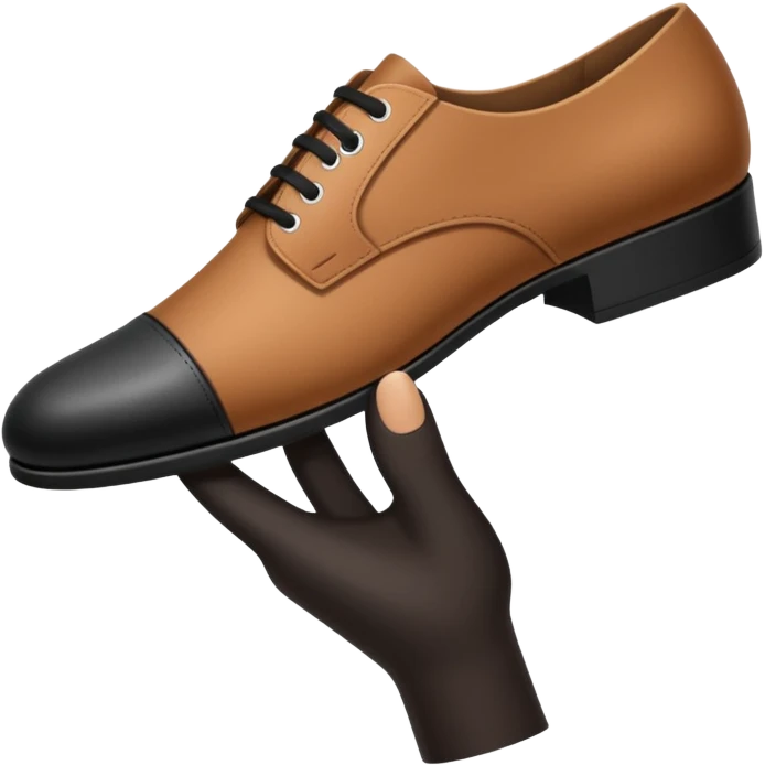 Hand holding a shoe as if it’s about to hit someone  emoji