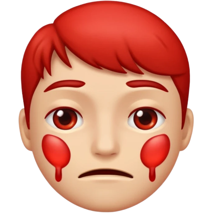 mancha vermelha na pele emoji