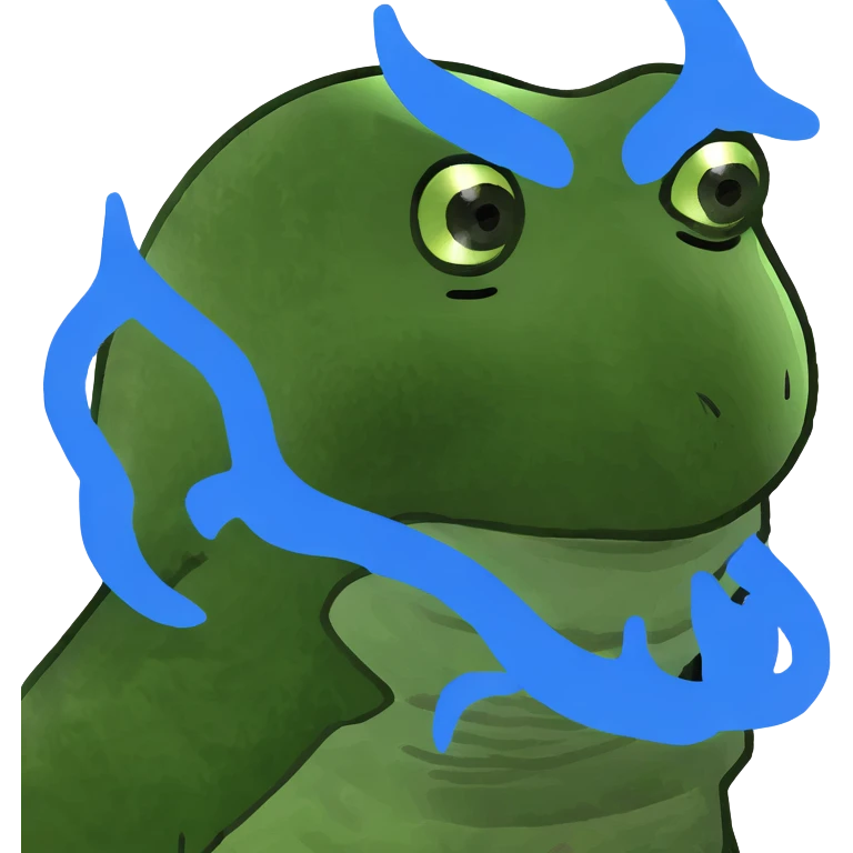 A man who is the embodiment of the blue flame emoji