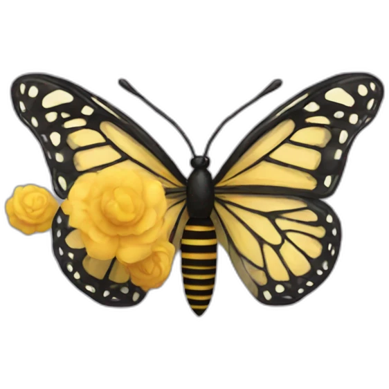 Float like a butterfly and sting like a bee emoji