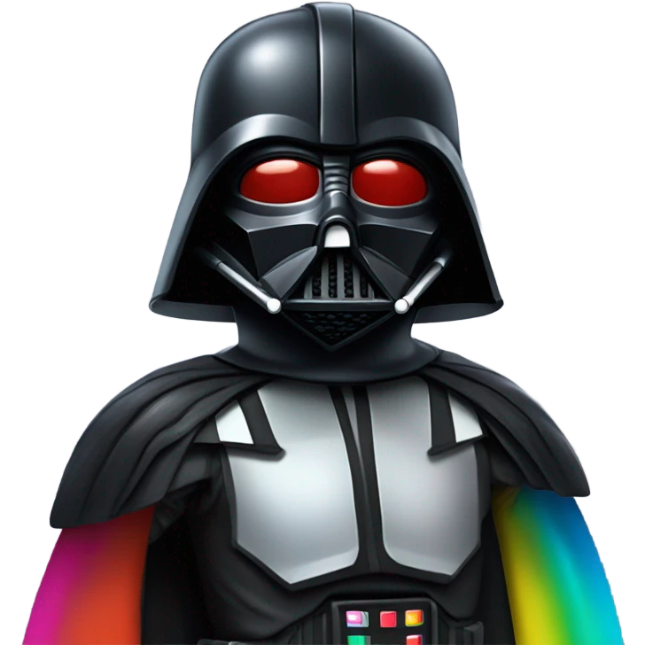 Darth Vader wearing a tutu ￼ emoji