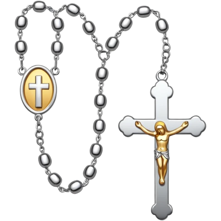 Catholic rosary silver  emoji