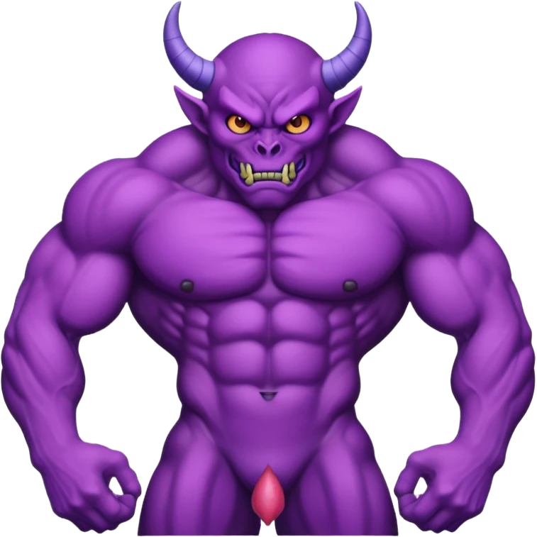 purple demon with a penis  emoji