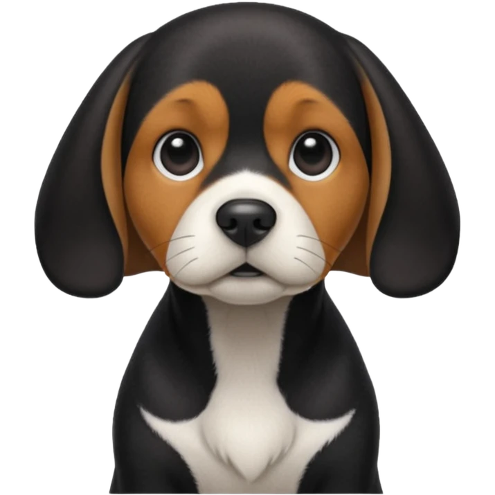 Black Beagle emoji