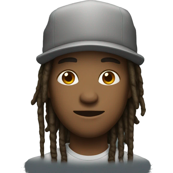 cool guy with cap and dreads emoji
