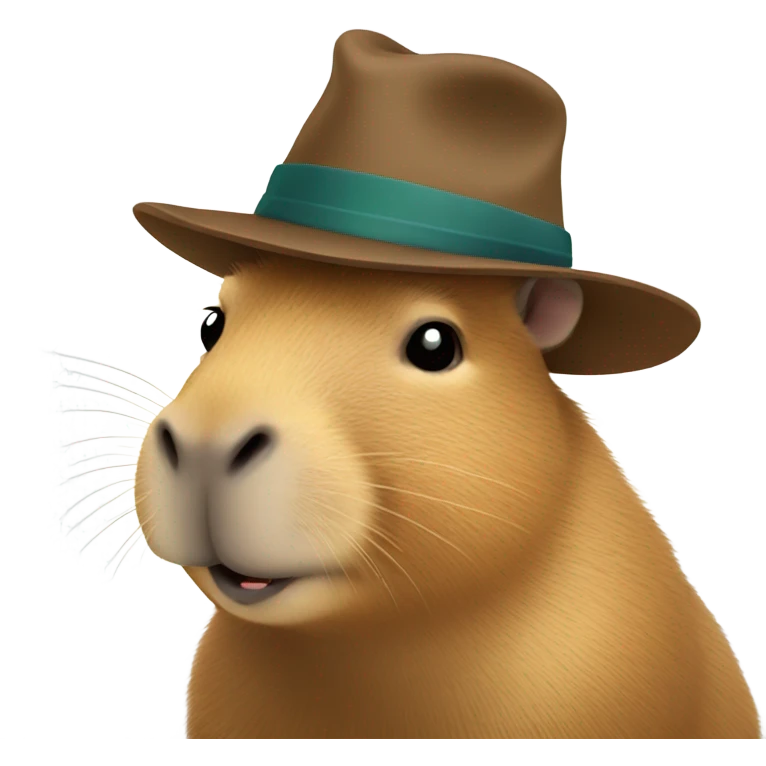 Capybara with a Hat emoji