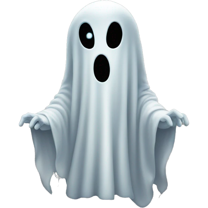 New Year's ghost, emoji
