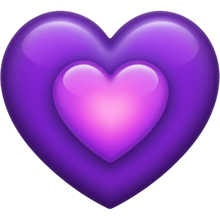 Purple Heart at night with moon and stars emoji