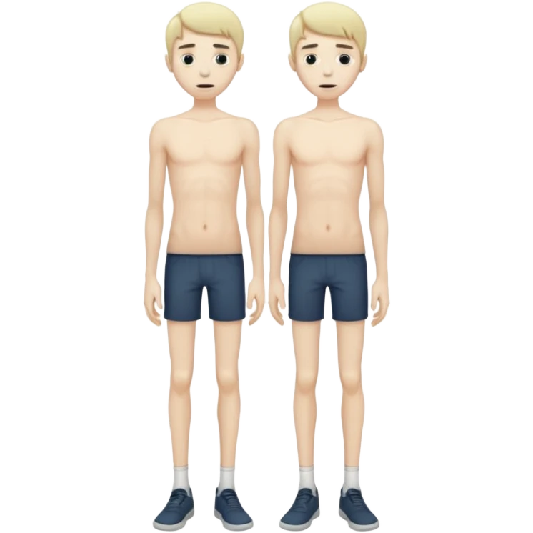anorexic guy full skinny full body emoji