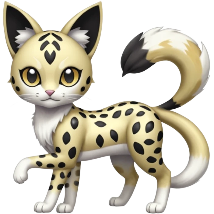 Meloetta-Gatomon-Liepard-Pokémon-Digimon-Fakémon-fusion-hybrid-creature emoji