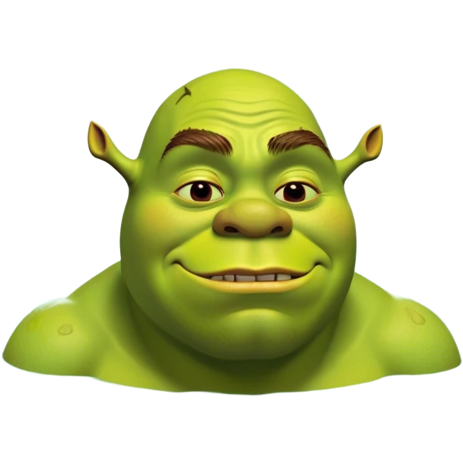 Shrek in swap chilling emoji
