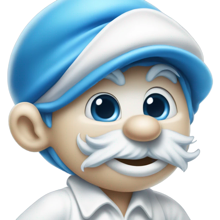 Smurf kiss emoji