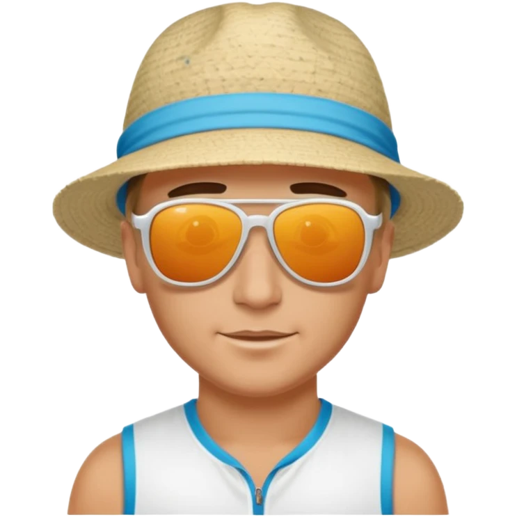 white sportsman on the turks emoji