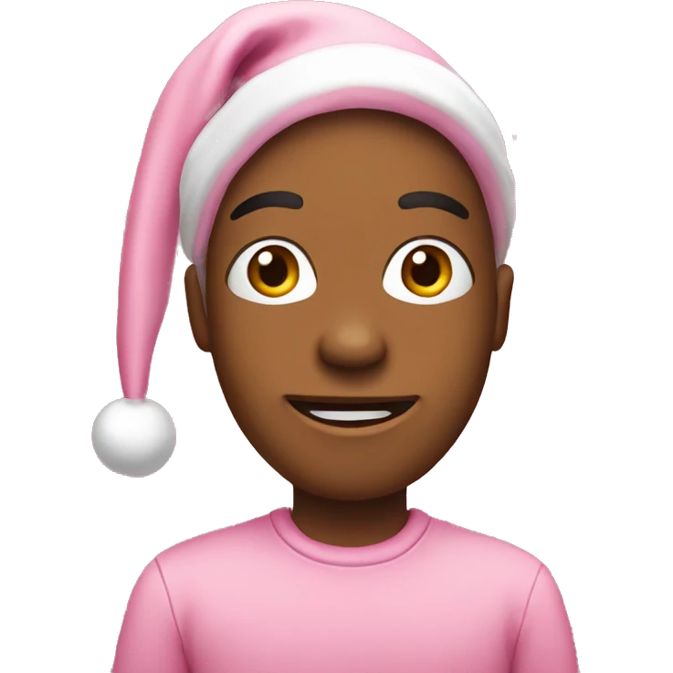 Pink chrismas  emoji