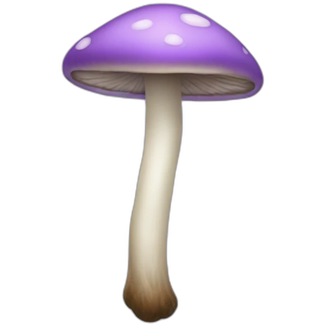 lilac mushroom emoji
