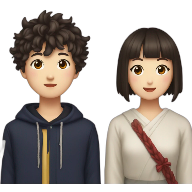 Jimin and Kumiko emoji