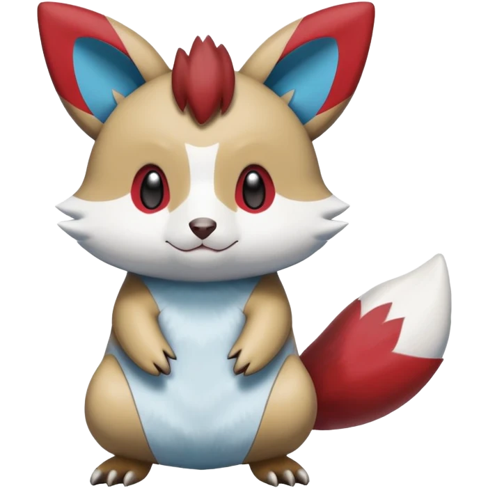 Shiny Furret-Minccino-Oshawott-Zangoose-Hybrid (Full body) emoji