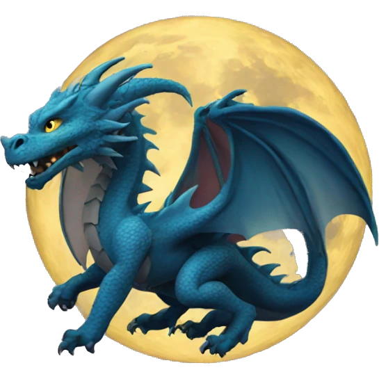 dragon moon emoji