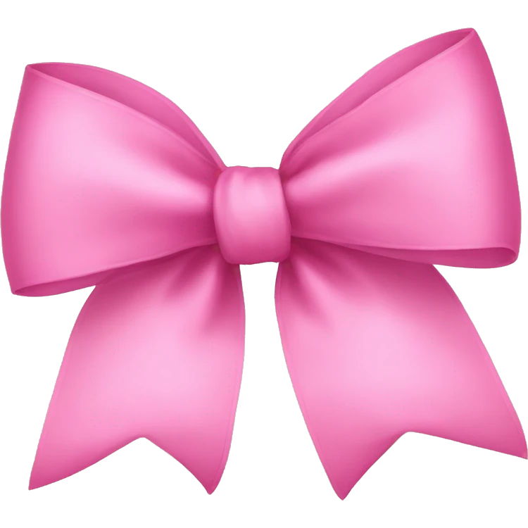 Pink bow emoji