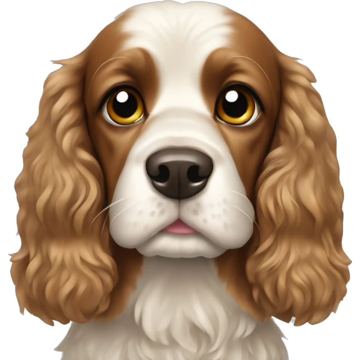 Cocer spaniel dog christmas  emoji