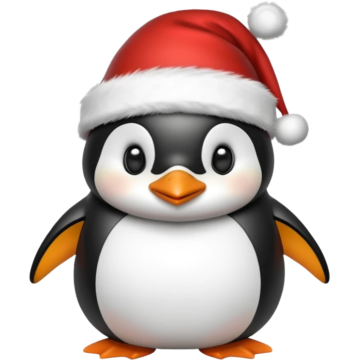 Christmas penguin emoji