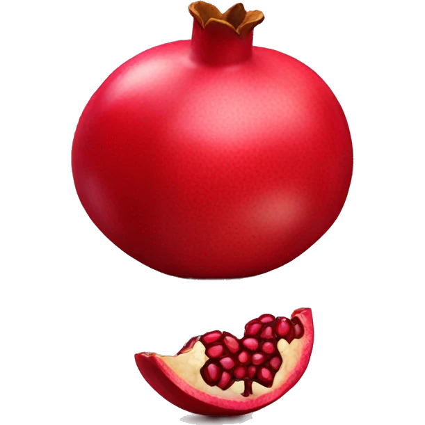 pomegranate with seeds  emoji