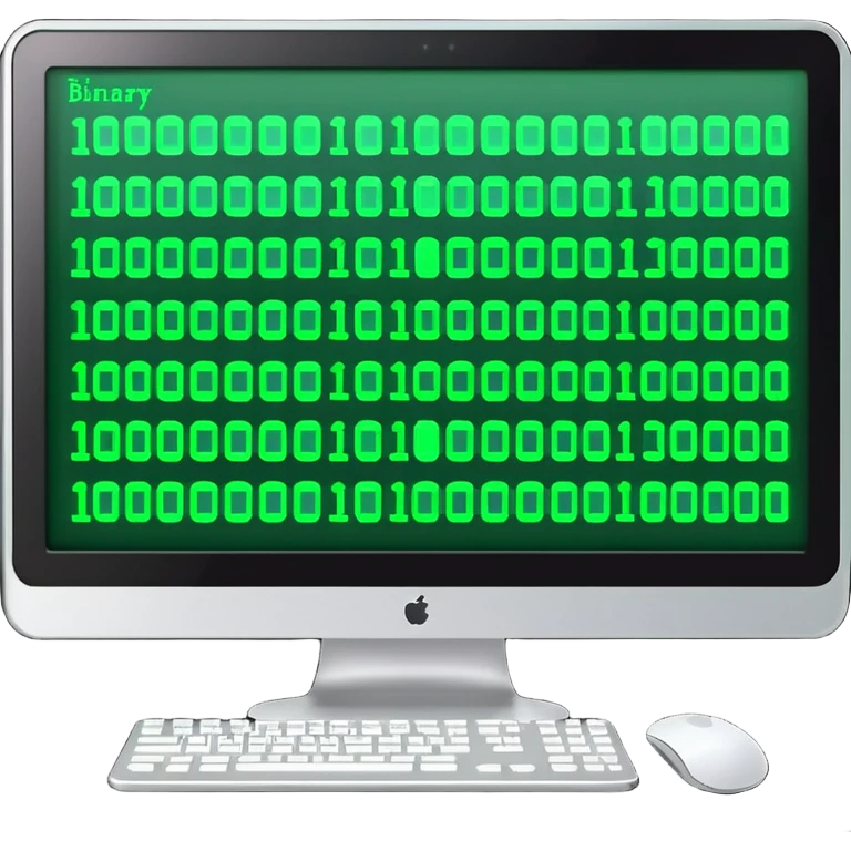 computer with  code emoji