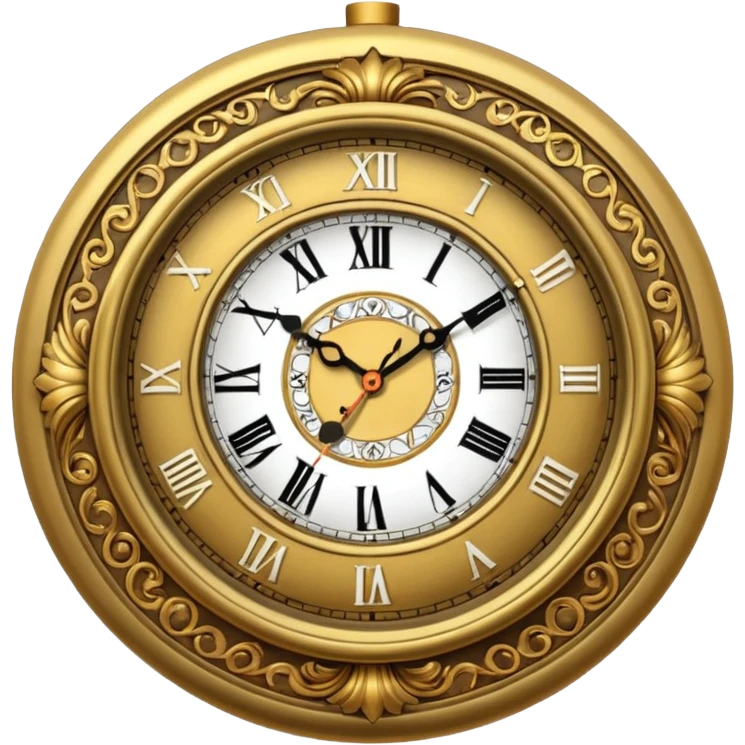 clock with lighting emoji