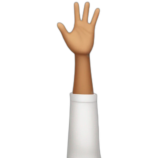 I raise my hands in the air emoji