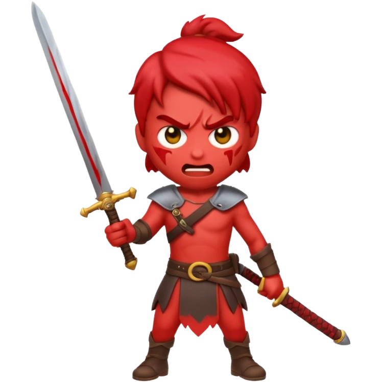 emoji mad with weapon emoji